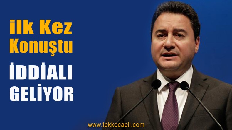Ali Babacan Konuştu