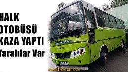 İzmit’te Halk Otobüsü Kaza Yaptı