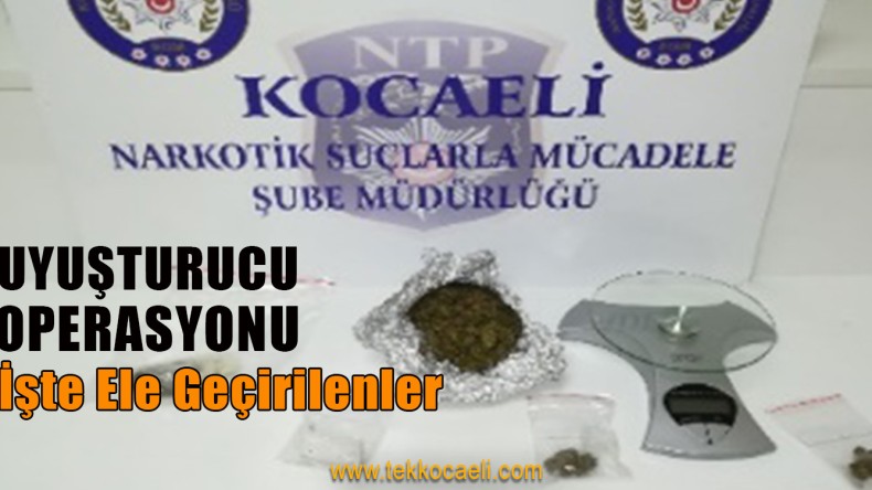 Emniyet’ten Uyuşturucu Operasyonu