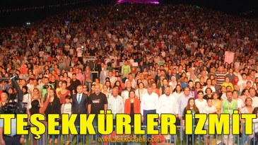 Başkan Hürriyet, İzmit Halkına Teşekkür Etti