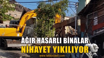Depremde Ağır Hasar Almış Binalar Yıllar Sonra Yıkılıyor