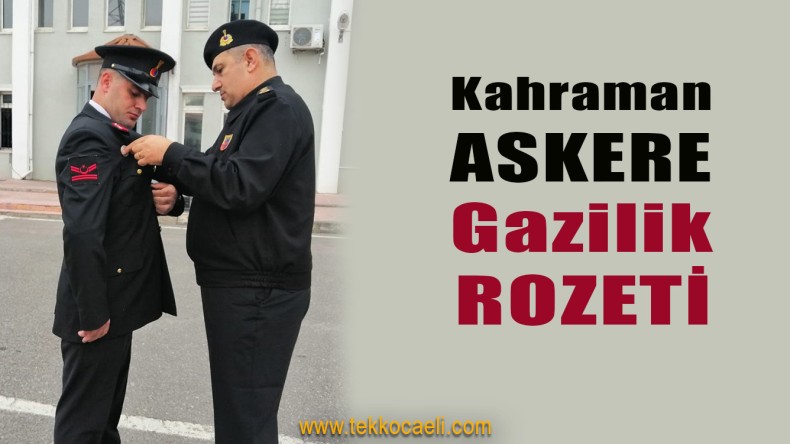 Jandarma Uzman Çavuş Kenan Dede’ye Gazilik Rozeti Takıldı