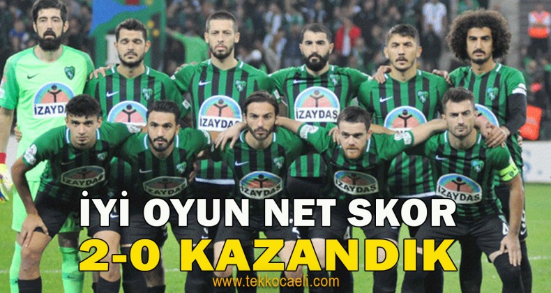 Kocaelispor 3 Puanı 2 Golle Aldı