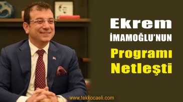Ekrem İmamoğlu’nun İzmit Programı Netleşti