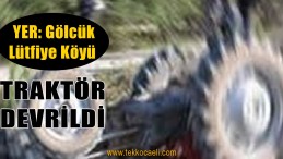 Traktör Devrildi; 1’i Ağır 2 Yaralı