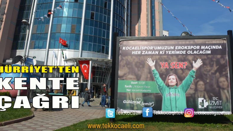 Başkan Hürriyet’ten, Kocaelispor’a Destek Çağrısı