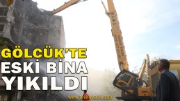 Gölcük’teki Yıkım Çalışmasını Başkan Takip Etti
