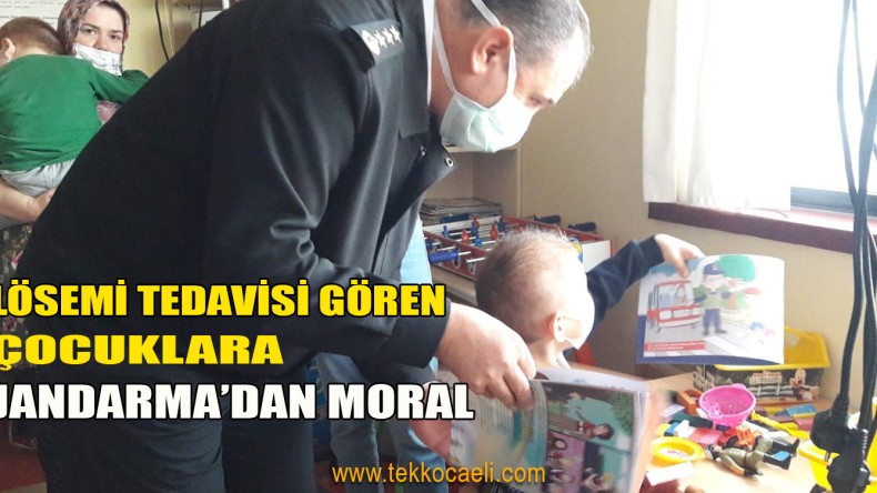 Jandarma’dan Lösemi Hastası Çocuklara Moral Ziyareti
