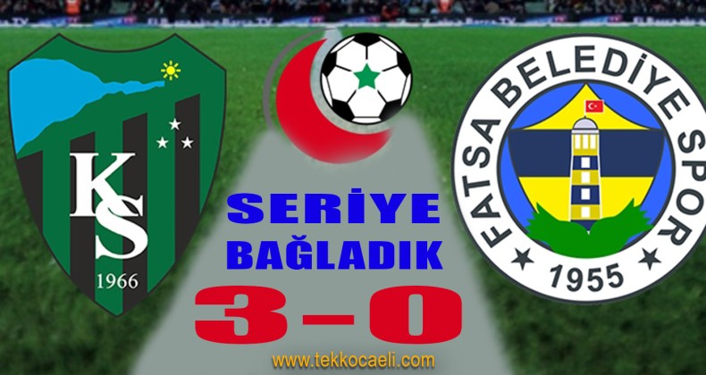 Şampiyonluk Yolunda, 3 Puanı 3 Golle Aldık