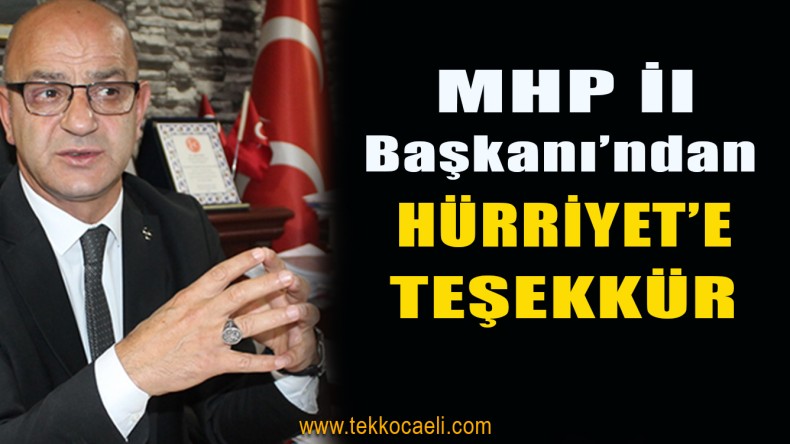 Aydın Ünlü’den Başkan Hürriyet’e Teşekkür