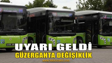 DİKKAT! İzmit’te Güzergah Değişikliği Var