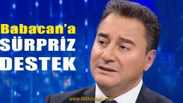 Ali Babacan’a Sürpriz Destek