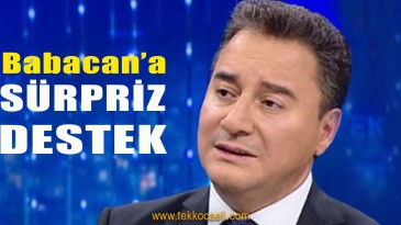 Ali Babacan’a Sürpriz Destek