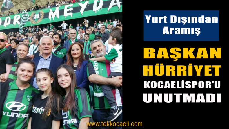 Yurt Dışında Olmasına Rağmen Kocaelispor’u Unutmadı