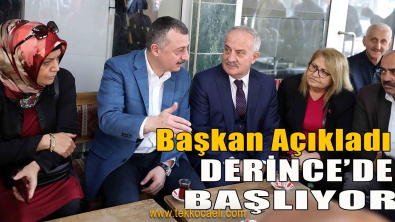 Tahir Büyükakın, Derince’de Müjde Verdi