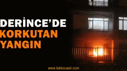 Derince’de Korkutan Yangın