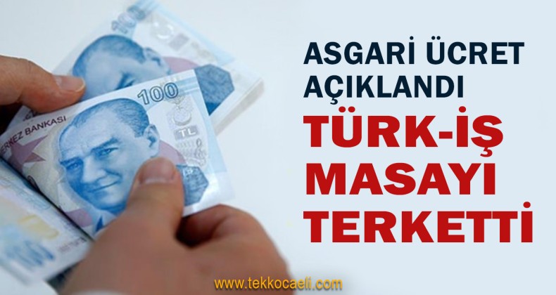 Asgari Ücret Belli Oldu