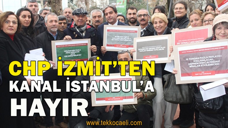 İzmit’te ‘Kanal İstanbul’a Karşı İmza Kampanyası