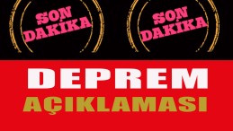 Büyükşehir’in Yetkili İsminden Deprem Açıklaması