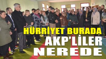 Sosyal Medyada Sallayan AKP’liler Köye Gelemedi