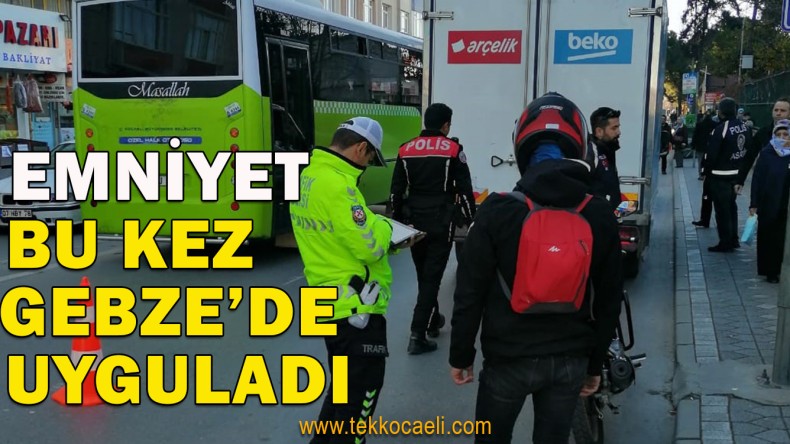 Gebze’de Güvenli Okul Uygulaması Yapıldı