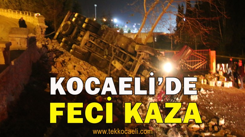 Kamyon Şarampole Yuvarlandı