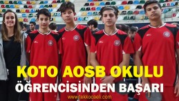 Özel KOTO Okulu Öğrencisi’nden Başarı