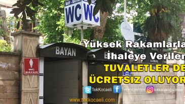 İzmit’te Tuvaletler de Ücretsiz Oluyor