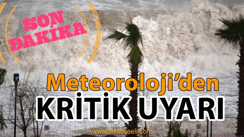 Meteoroloji’den Marmara Uyarısı