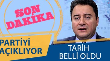 Ali Babacan Partisini Bu Tarihte Açıklayacak