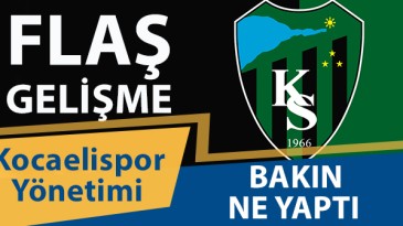 Kocaelispor Yönetimi’nden Açıklama