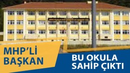 Körfez’deki Okula MHP’li Başkan Sahip Çıktı
