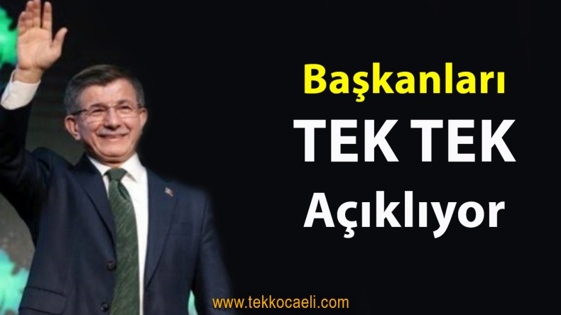 Gelecek Partisi Başkanları Açıkladı