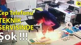 Cep Telefonu Patladı, Alev Aldı