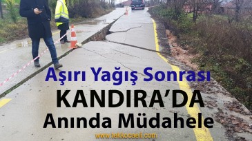 Aşırı Yağış Sonrası Kandıra’da Seferberlik