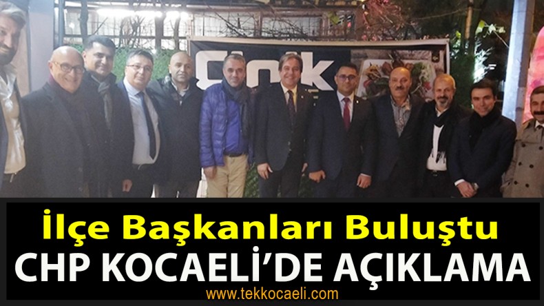 CHP İlçe Başkanları Şart Koştu