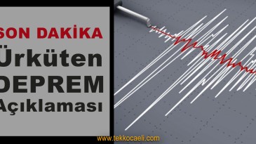 Ürküten Deprem Açıklaması