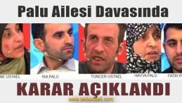 Palu Davasında Karar Çıktı