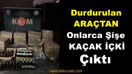 Başiskele’de Kaçak İçki Ele Geçirildi