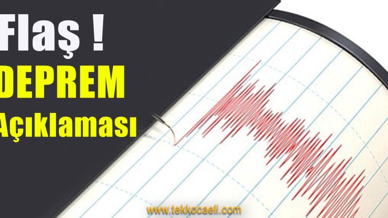 Deprem Açıklaması
