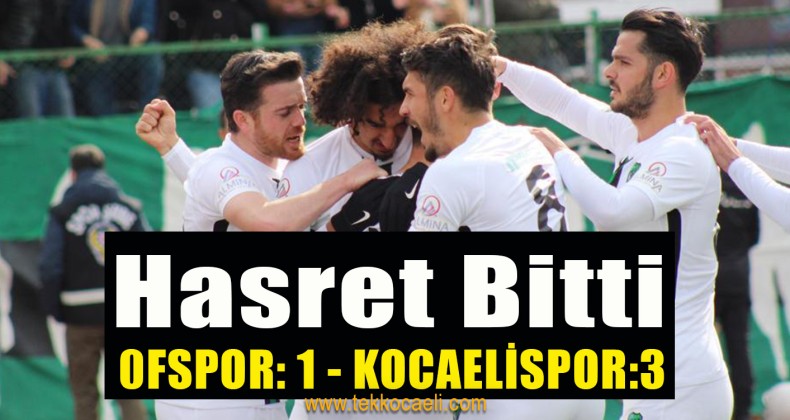 Kocaelispor Ofspor Deplasmanında Güldü