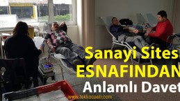 İzmit Sanayi Esnafından Anlamlı Kampanya