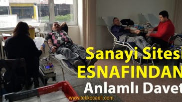 İzmit Sanayi Esnafından Anlamlı Kampanya