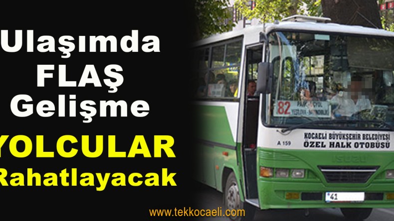 Kocaeli’de Toplu Ulaşımda Yeni Dönem