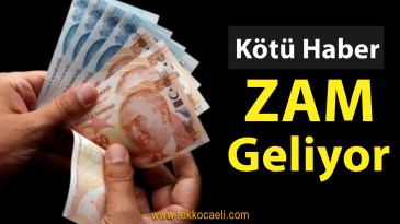 Vatandaşlara Kötü Haber