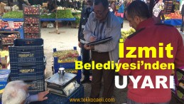İzmit Belediyesi’nden Uyarı