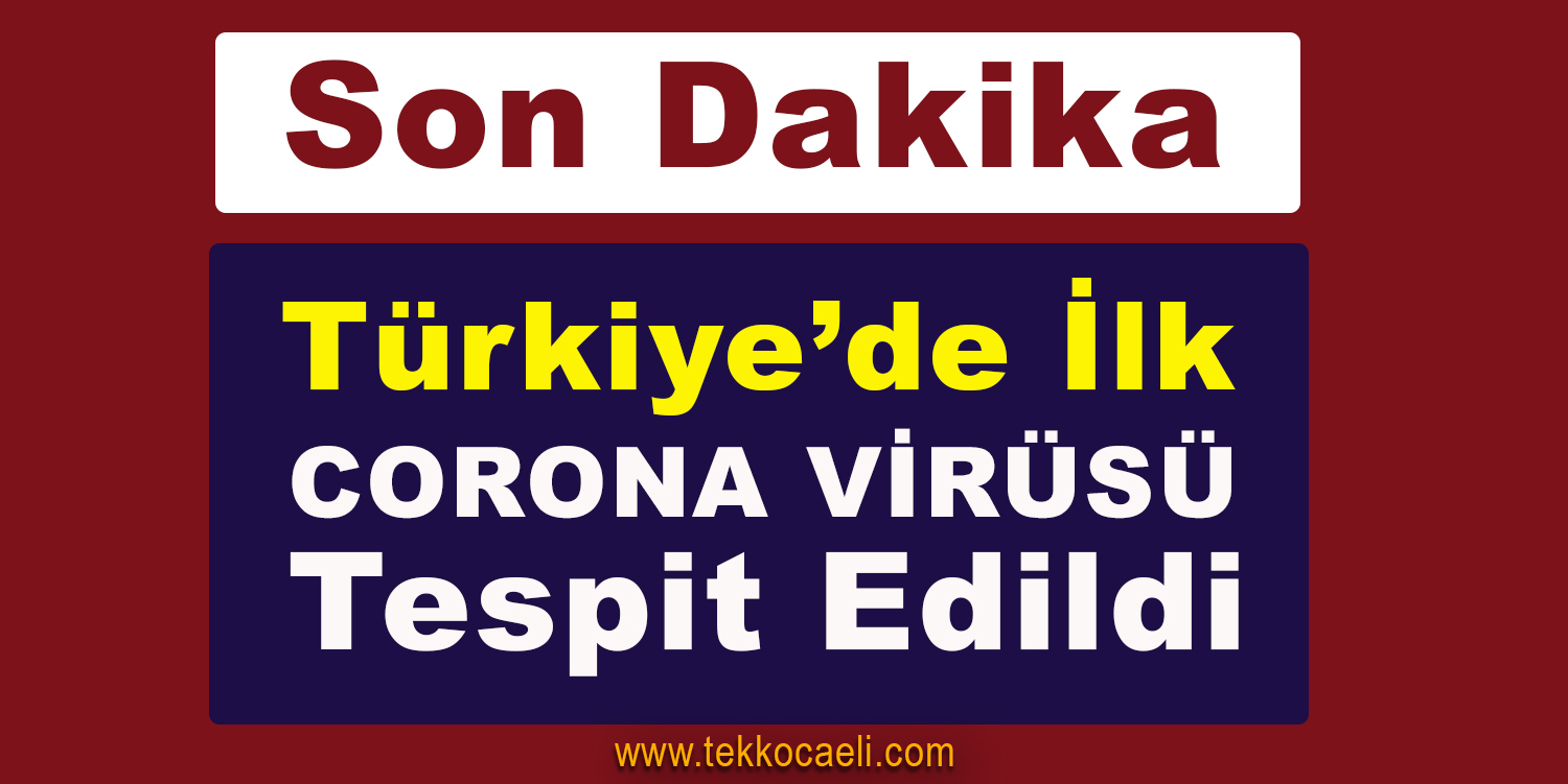 Türkiye’de Bir Kişide Corona Virüsü Çıktı