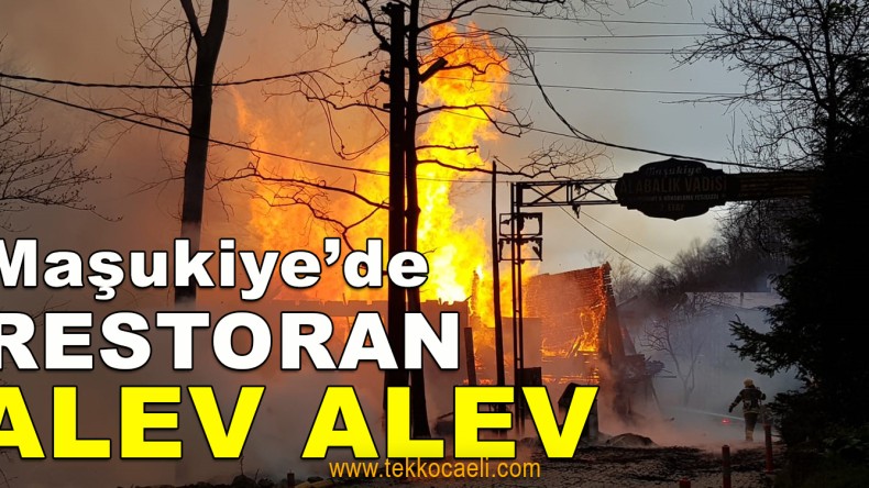 Maşukiye’de Restoran’da Yangın