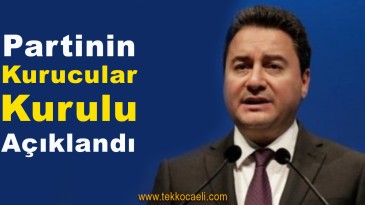 Deva Partisi Kurucular Kurulu Açıklandı
