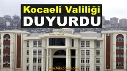 Kocaeli Valiliği’nden Açıklama